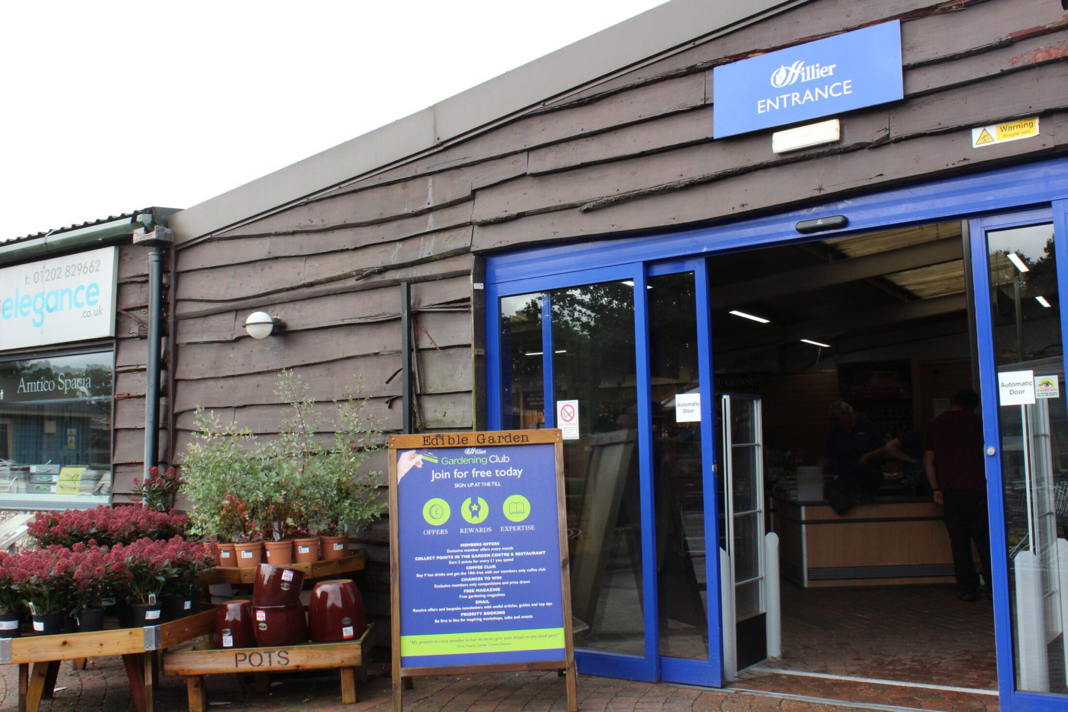 Hillier Garden Centre Three Legged Cross Entrance Hillier