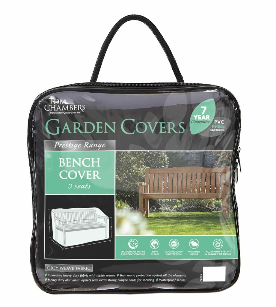 Garden Furniture Bench Cover – Prestige Grey – 3 Seat 5022506028024