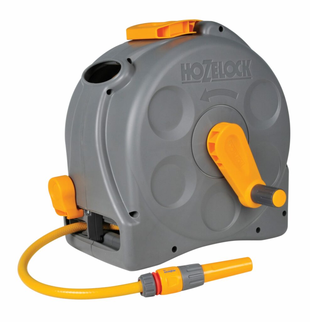 Hozelock 2 in 1 Compact Enclosed Reel & 25m hose 5010646042635