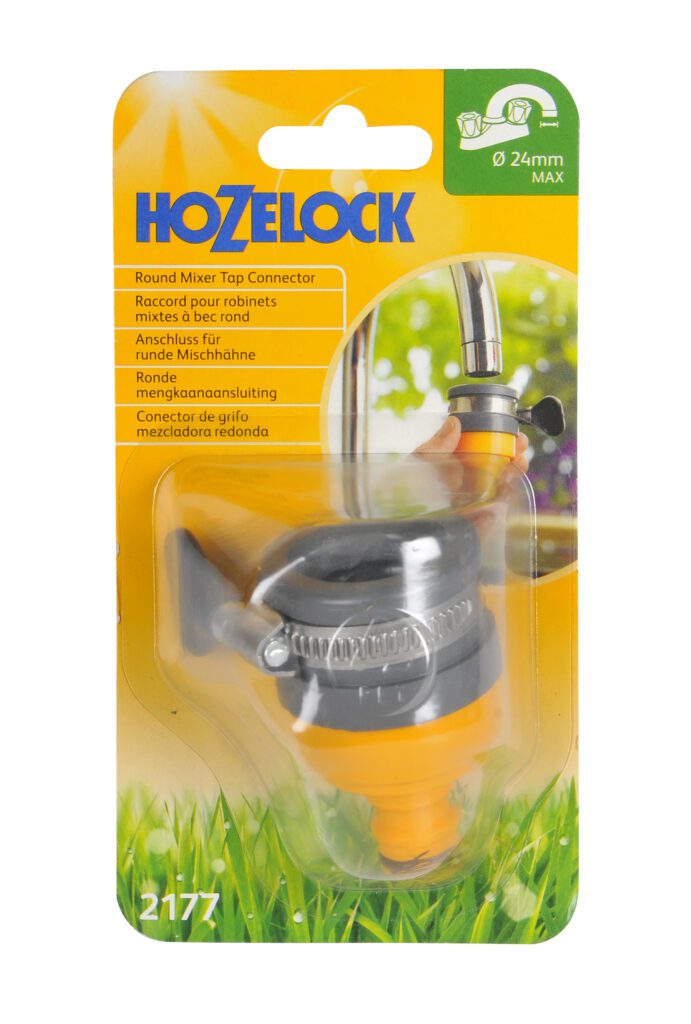 Hozelock Round Mixer Tap Connector (Carded) 5010646005074