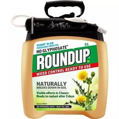 Roundup Natural Weed Control Pump n’ Go 5L 5010272188301