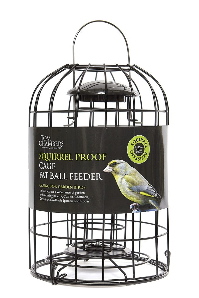Squirrel Proof Caged Bird Fat Ball Feeder