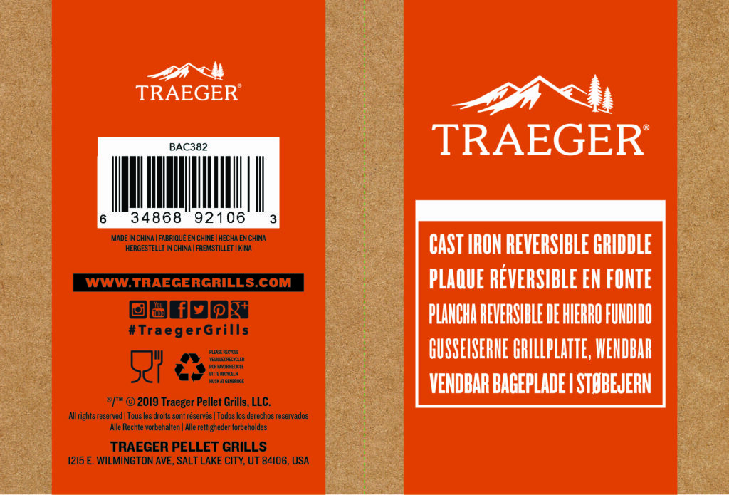 Traeger Cast Iron Griddle 634868921063