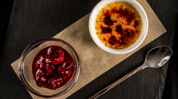 Cherry & Chocolate Crème Brûlée Recipe