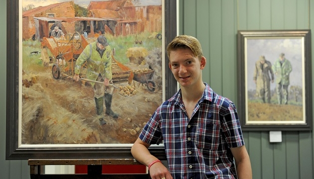 15 year old art prodigy, commissioned for limited edition Chelsea Flower Show paintings