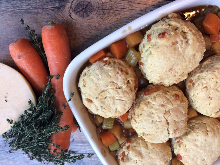 Autumn Vegetable and Cheese Cobbler Recipe