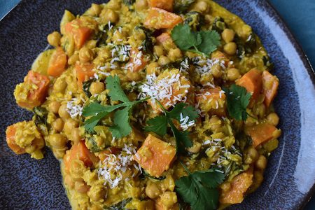 Chickpea, Sweet Potato & Spinach Curry Recipe