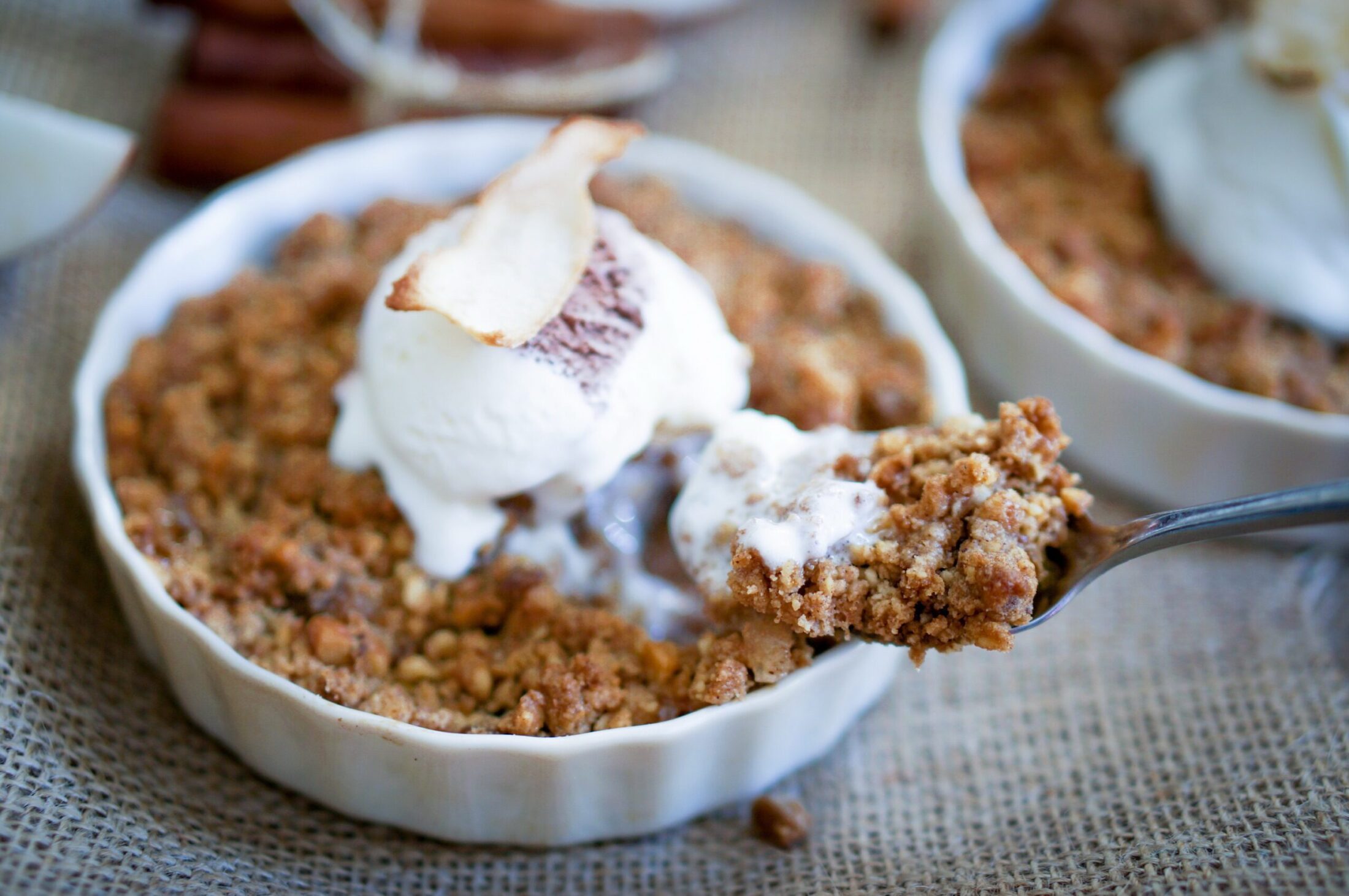 Apple & Rhubarb Crumble Recipe Hillier