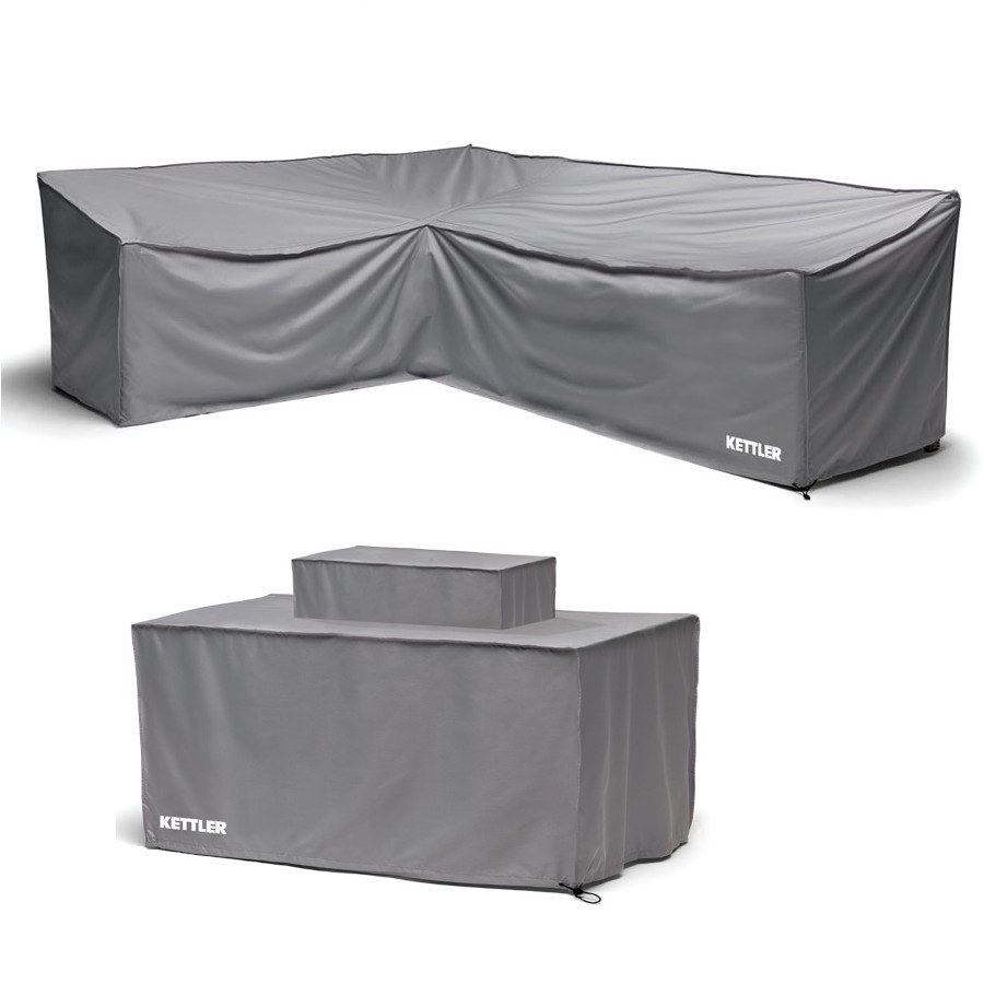 Palma Corner Dining Firepit Cover Set 5023242995540