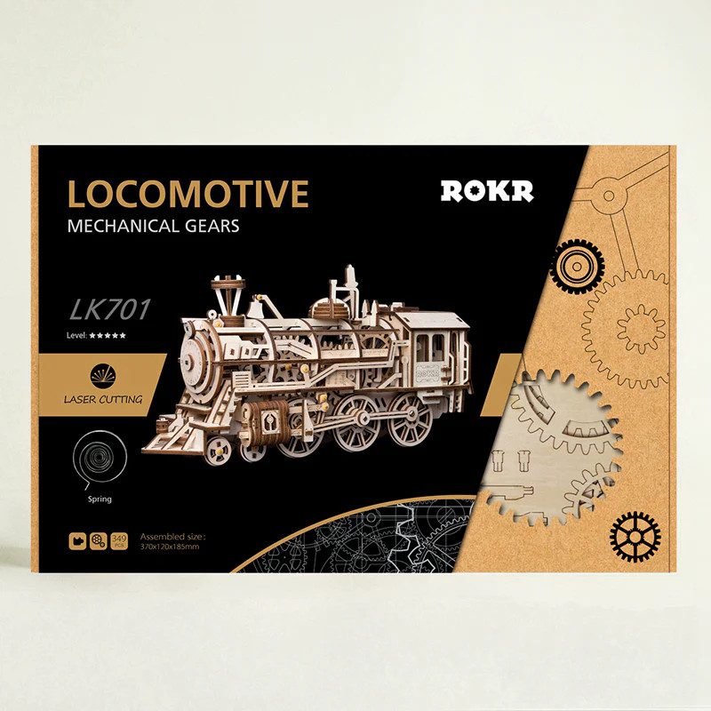 Robotime Locomotive DIY 3D Model Kit