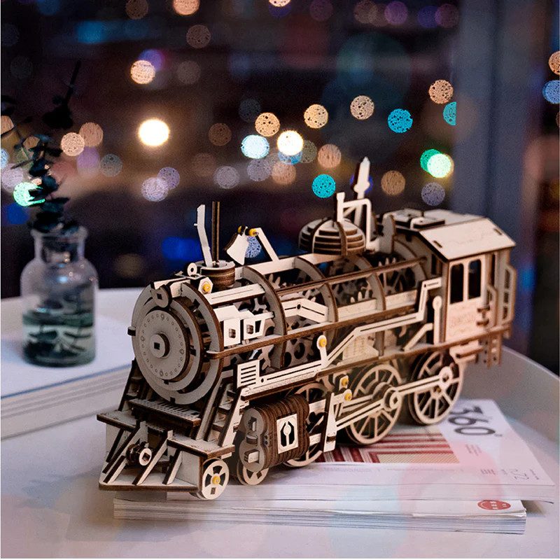 Robotime Locomotive DIY 3D Model Kit