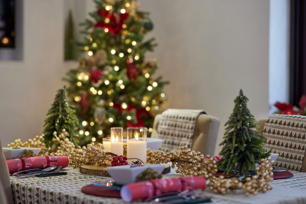 Christmas table setting