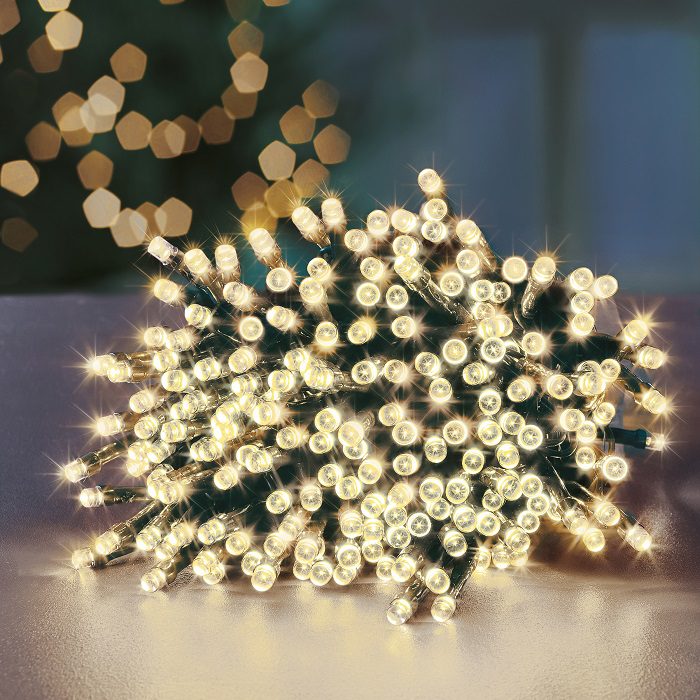 Super Brights Warm White LED Christmas Lights