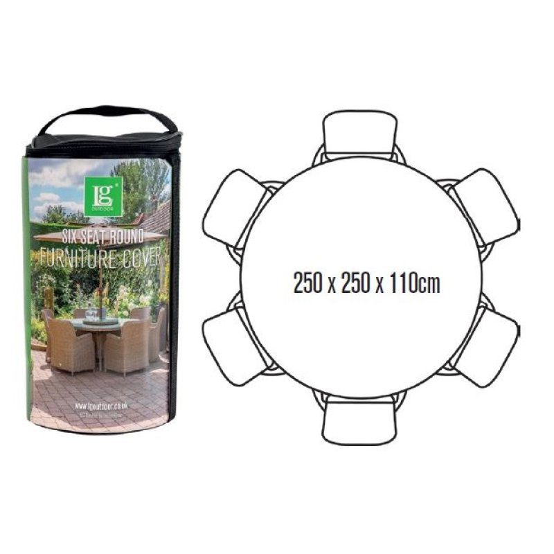 Deluxe 6 Seat Round Furniture Cover