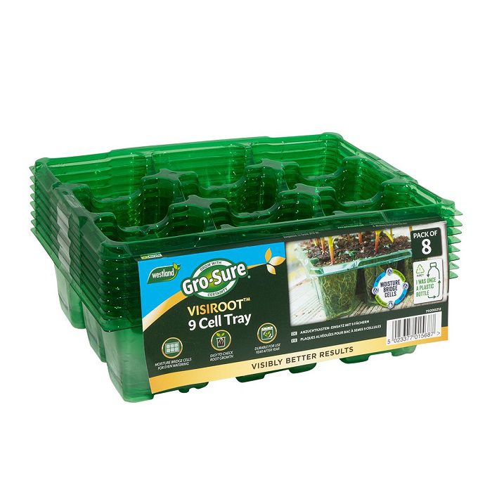 Gro-Sure Visiroot 9 Cell Trays Pack of 8