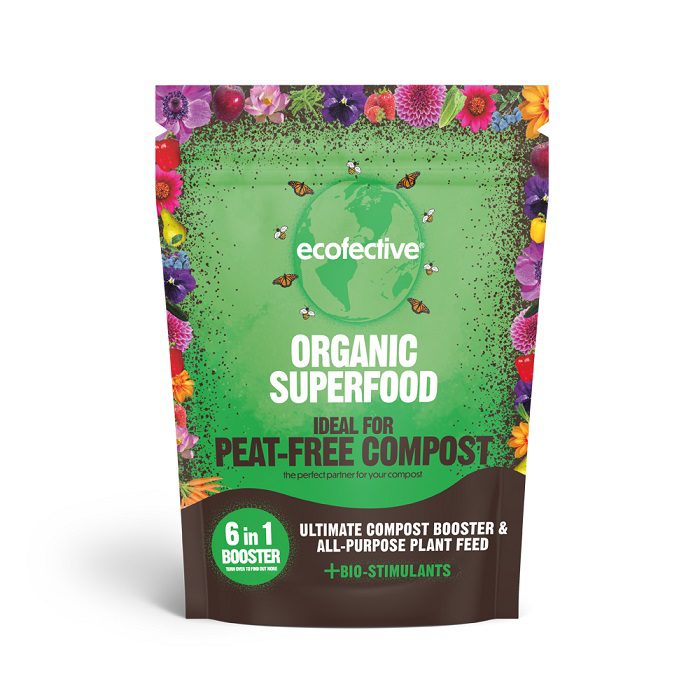 Ecofective Organic Superfood Powdered Feed for Peat-Free Compost 800g 5060490819020