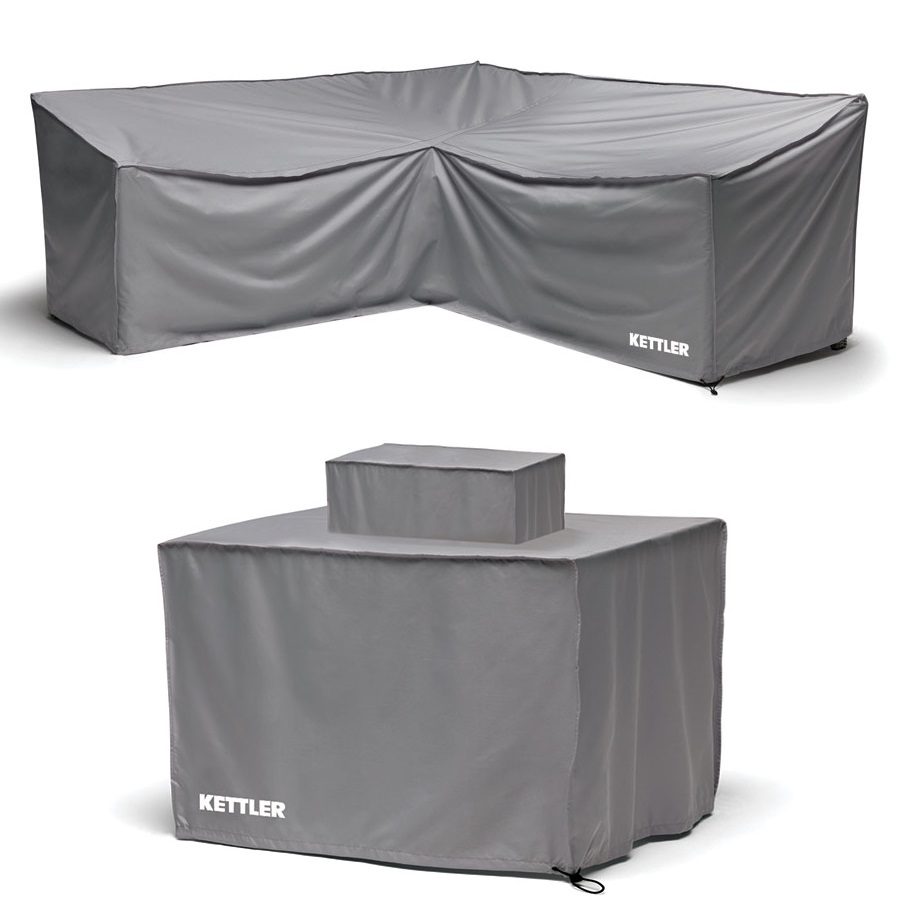 Palma Mini Corner Firepit Set Covers 5023242995700