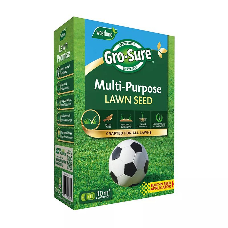 Gro-sure Multi Purpose Lawn Seed 10m² + 30% Extra Free 5023377011313