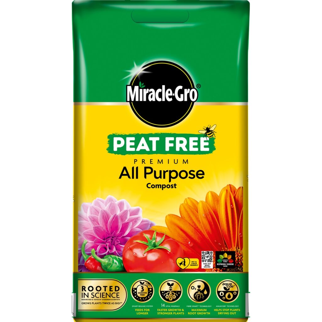Miracle-Gro® Peat-Free Premium All-Purpose Compost – 10L 5010272193152