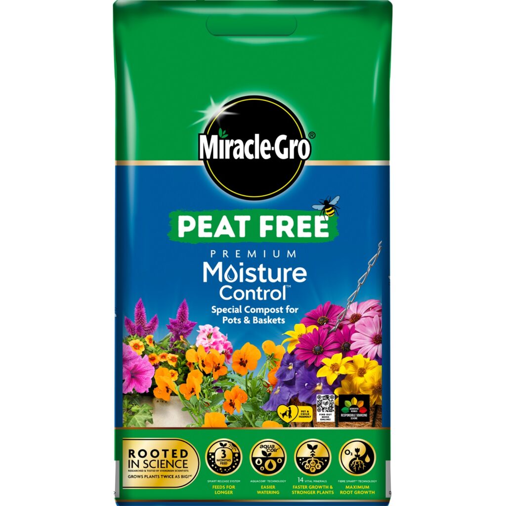 Miracle-Gro Peat Free Moisture Control Compost 5010272194043