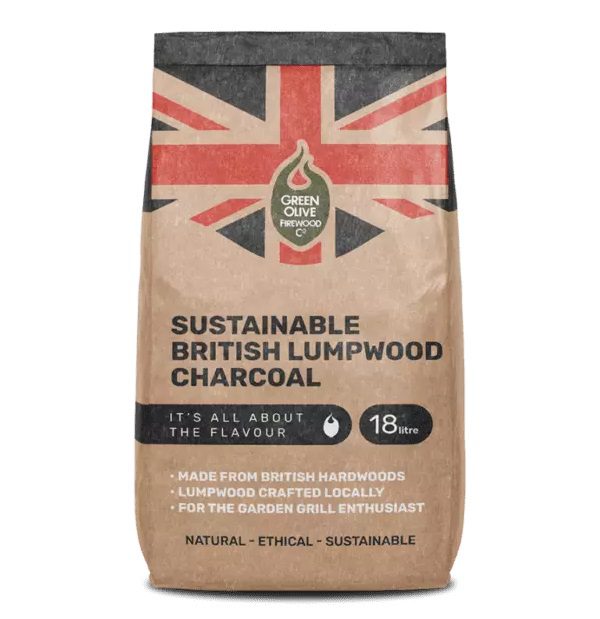 Green Olive Sustainable British Lumpwood Charcoal 18L