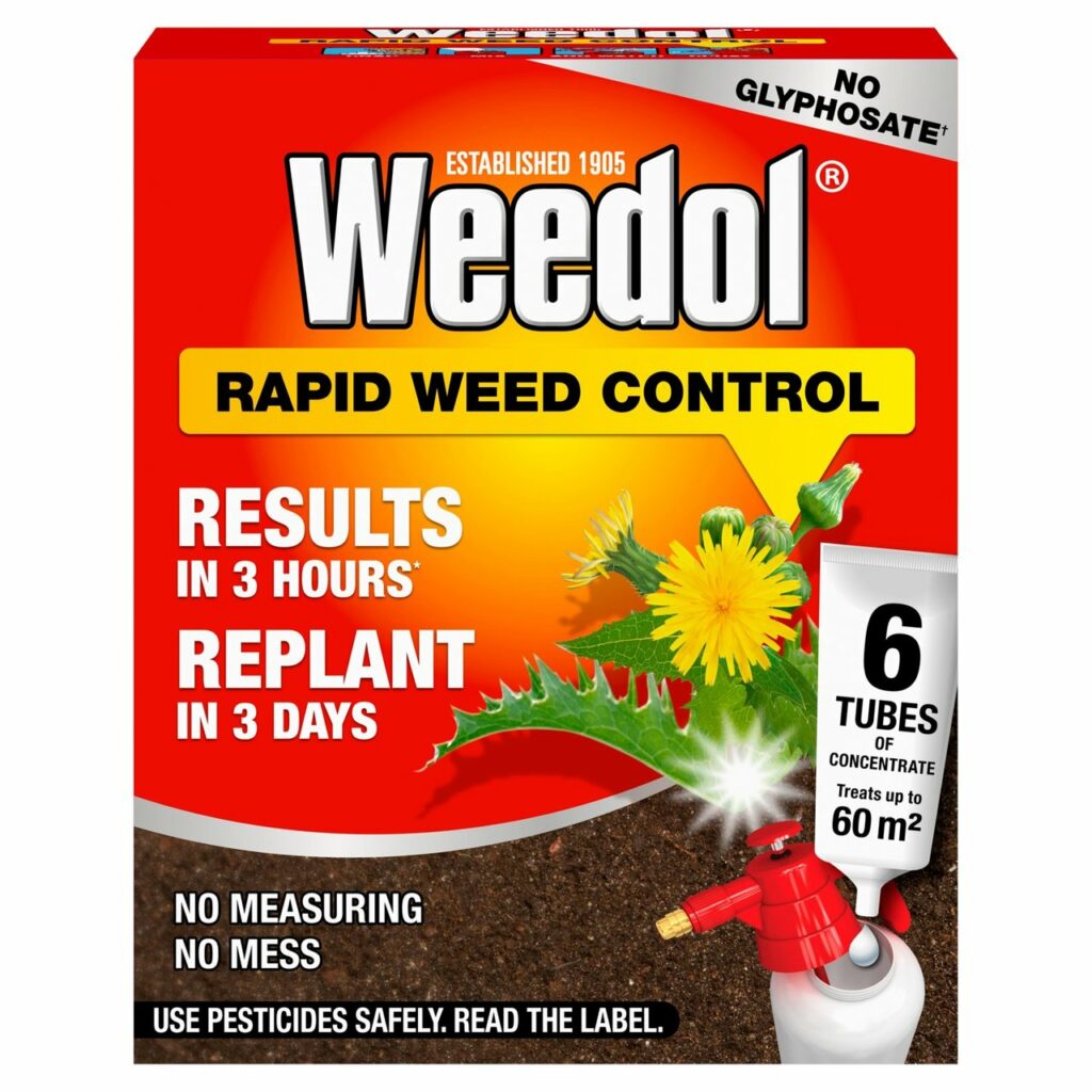 Weedol Rapid Concentrated Weedkiller 6 Tubes 5010272193756