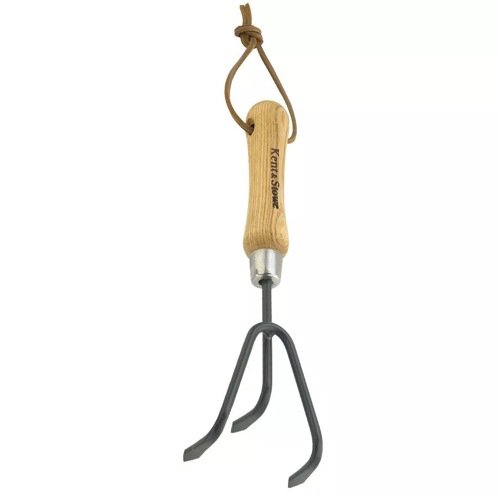 Kent & Stowe Carbon Steel 3 Prong Hand Cultivator