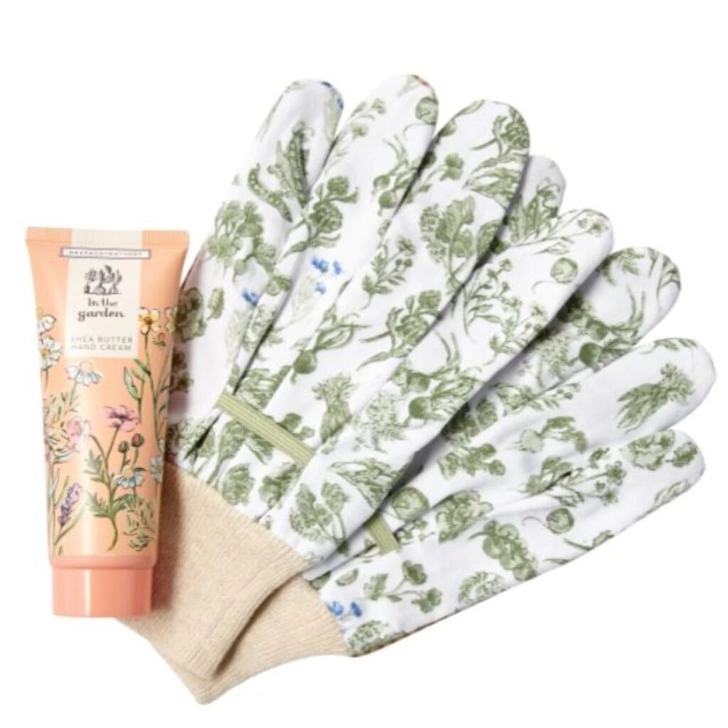 Heathcote & Ivory In The Garden Gloves & Hand Cream Set 5015632075482