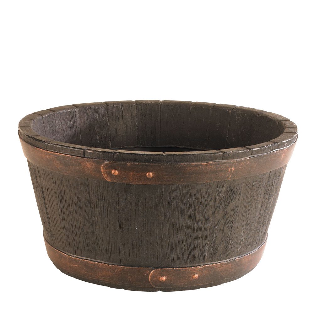 Strata Oakwood Barrel Planter