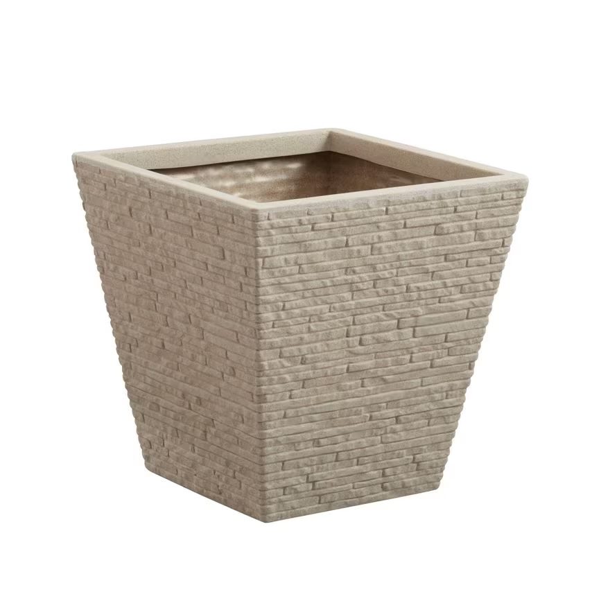 Strata Slate Planter Small Stone