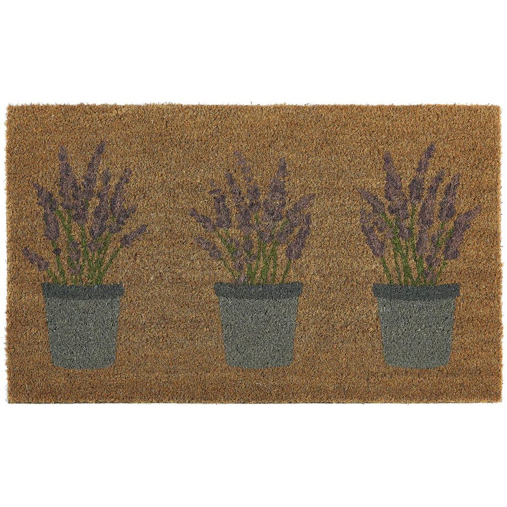 Coir Door Mat Lavender 5026134531765