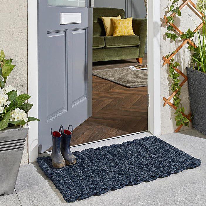 My Mat Outdoor Rope Door Mat Navy