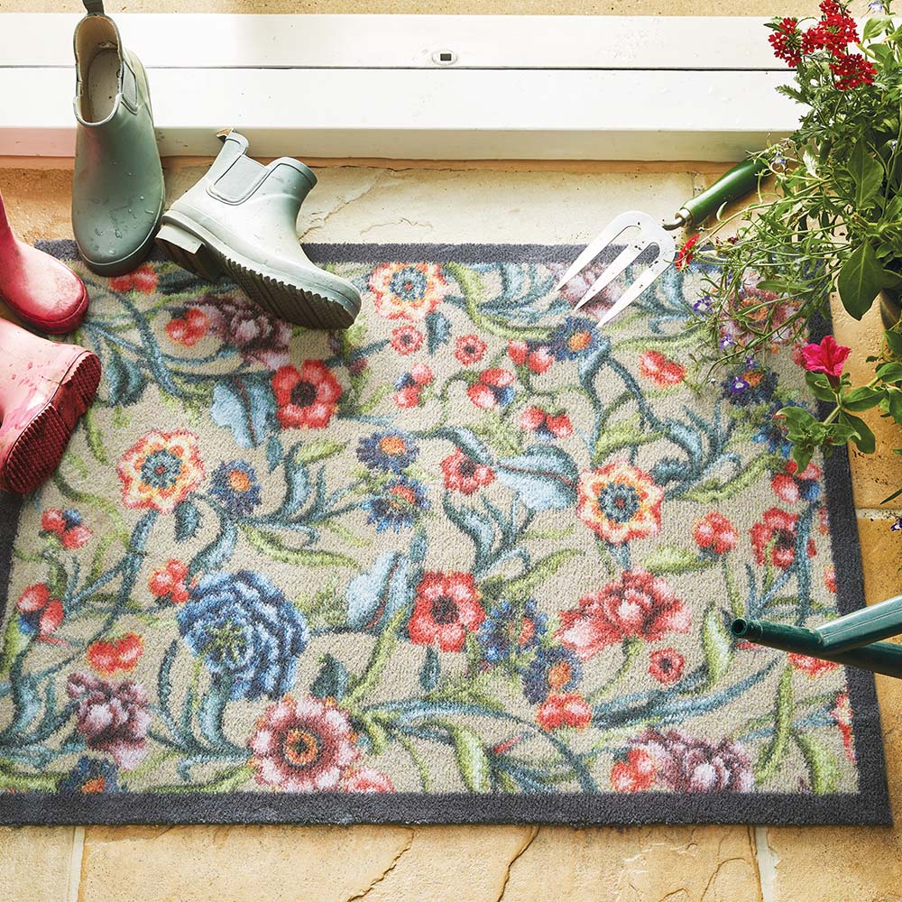 Hug Rug Multi Floral Door Mat
