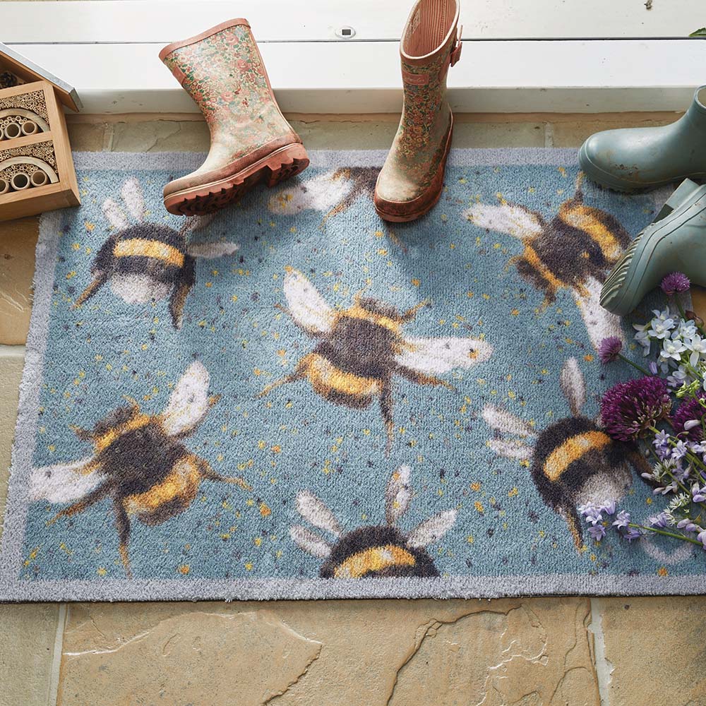 Hug Rug Bee Door Mat 5026134610439