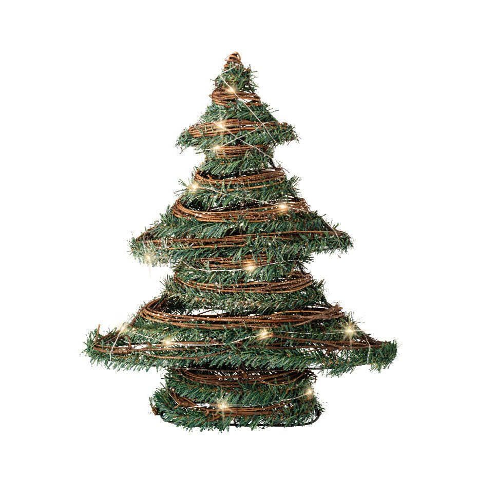 Lumineo Micro LED Rattan Figure Christmas Tree 8720093710960