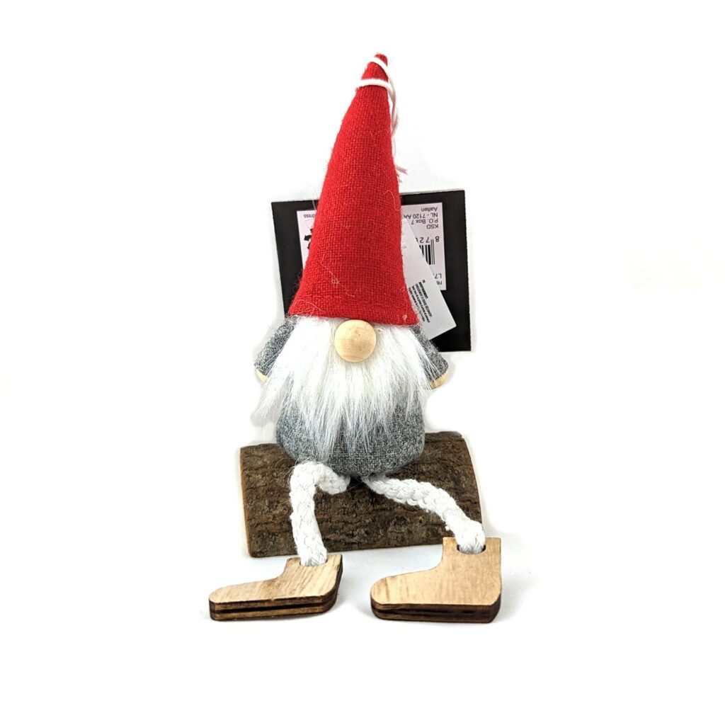 Gonk on Birch Hanging Christmas Ornament