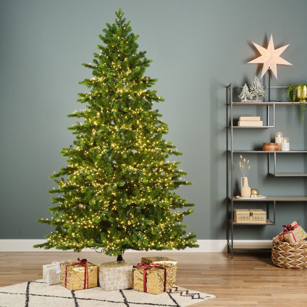 Artificial Prelit Christmas Trees