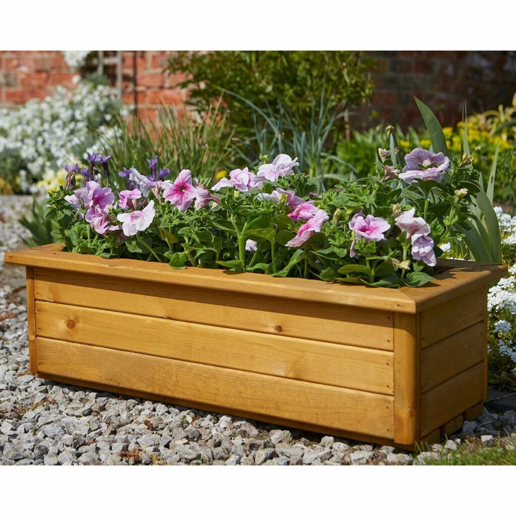 Tom Chambers Glebe Wooden Trough Planter 5022506032977