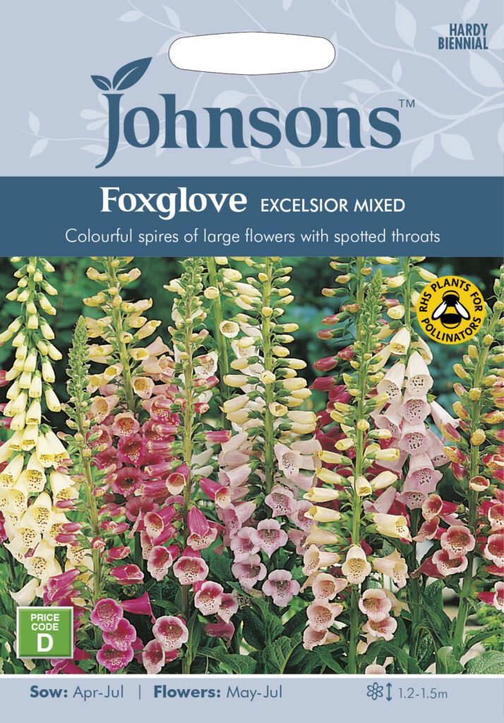Johnsons Foxglove Excelsior Mixed Seeds 5010931111756