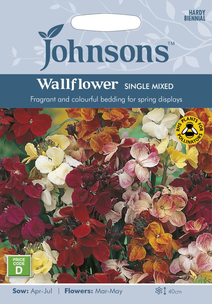 Johnsons Wallflower Single Mixed Seeds 5010931114900
