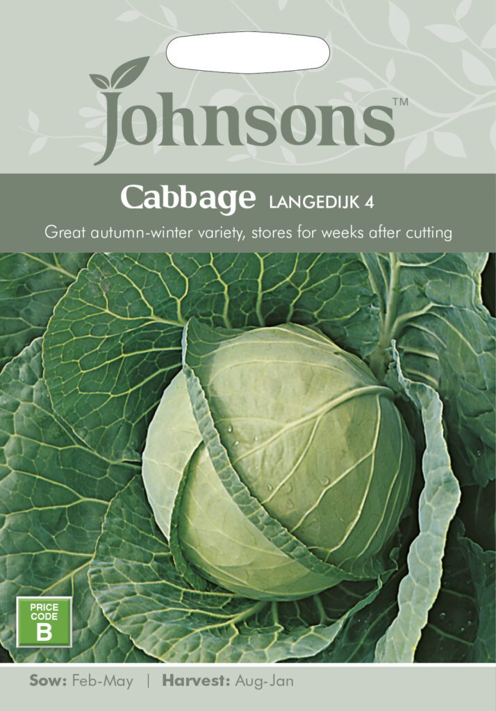 Johnsons Cabbage Langedijk Seeds 5010931140541