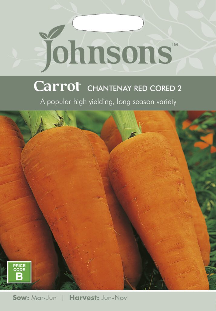 Johnsons Carrot Chantenay Red Cored Seeds 5010931140794