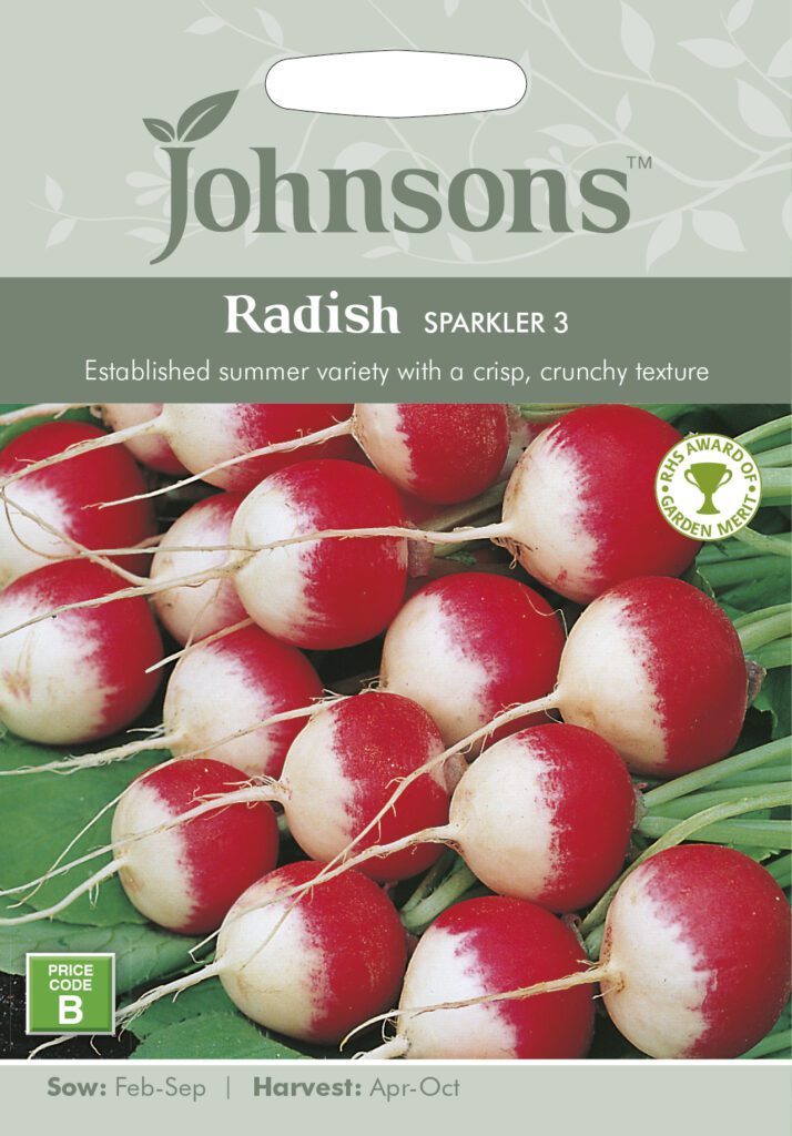 Johnsons Radish Sparkler Seeds 5010931142859