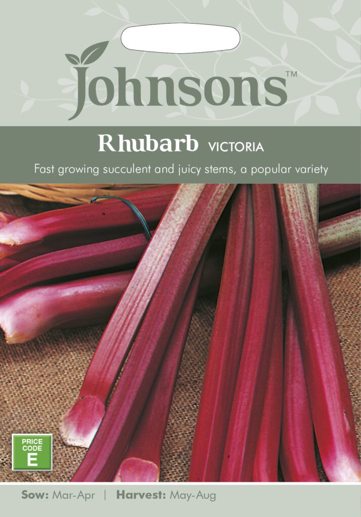 Johnsons Rhubarb Victoria Seeds 5010931170456