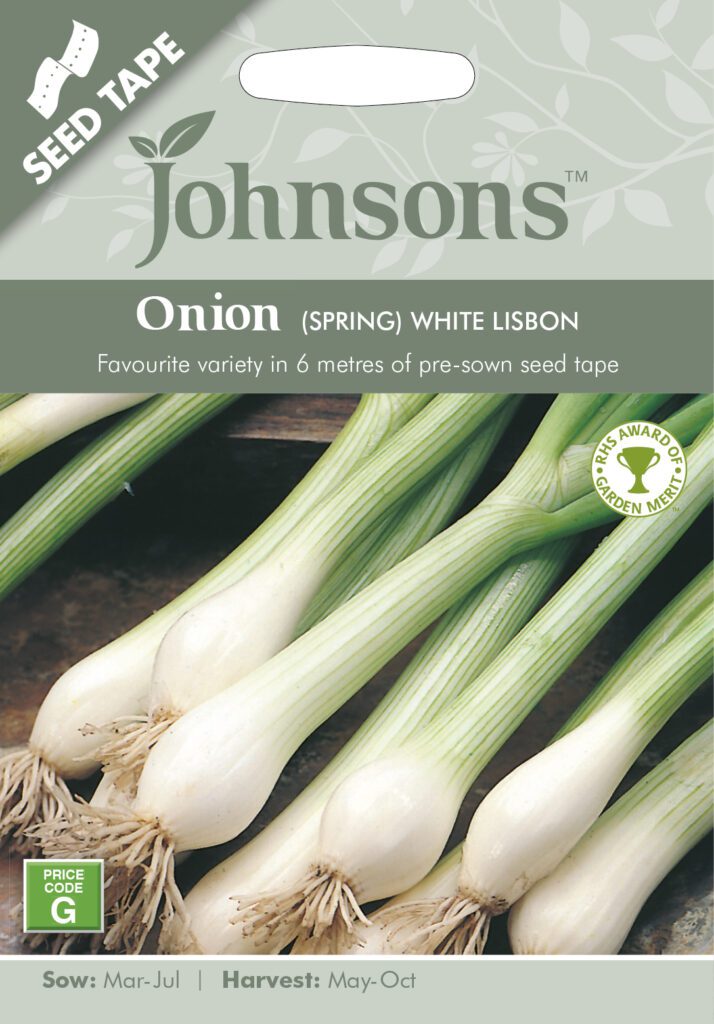 Johnsons Spring Onion White Lisbon Seeds 5010931193103