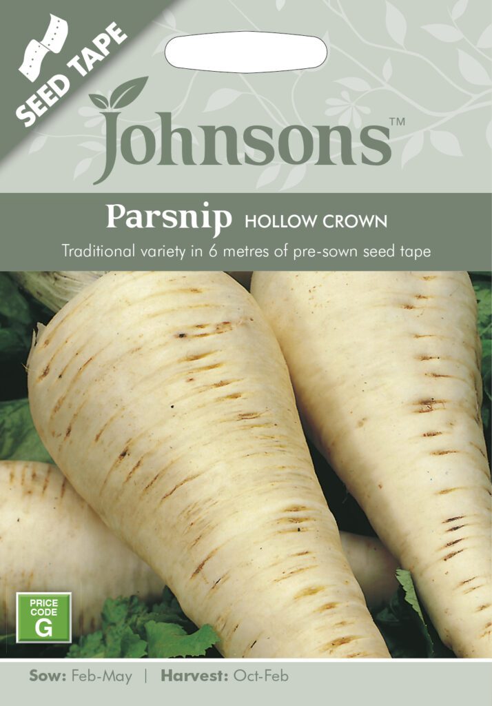 Johnsons Parsnip Hollow Crown Seeds 5010931193110
