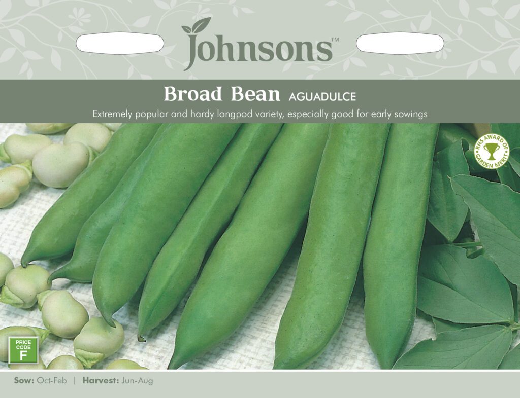 Johnsons Broad Bean Aguadulce Seeds 5010931210053