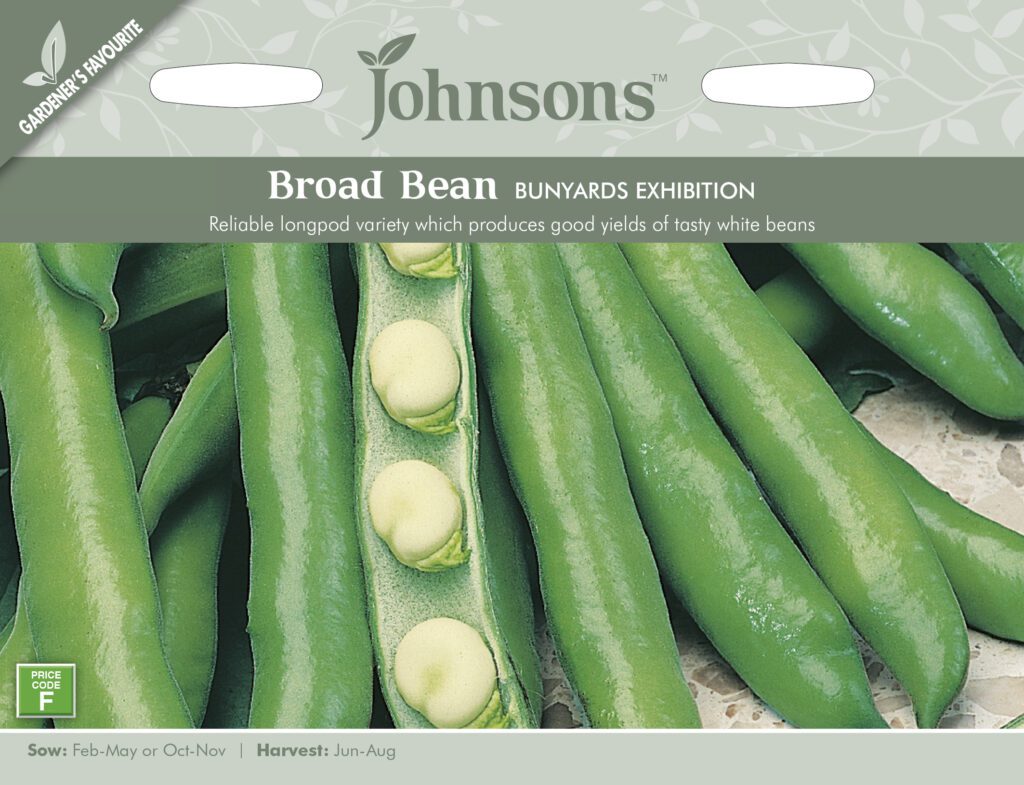 Johnsons Broad Bean Bunyards Exhibition Seeds 5010931210107
