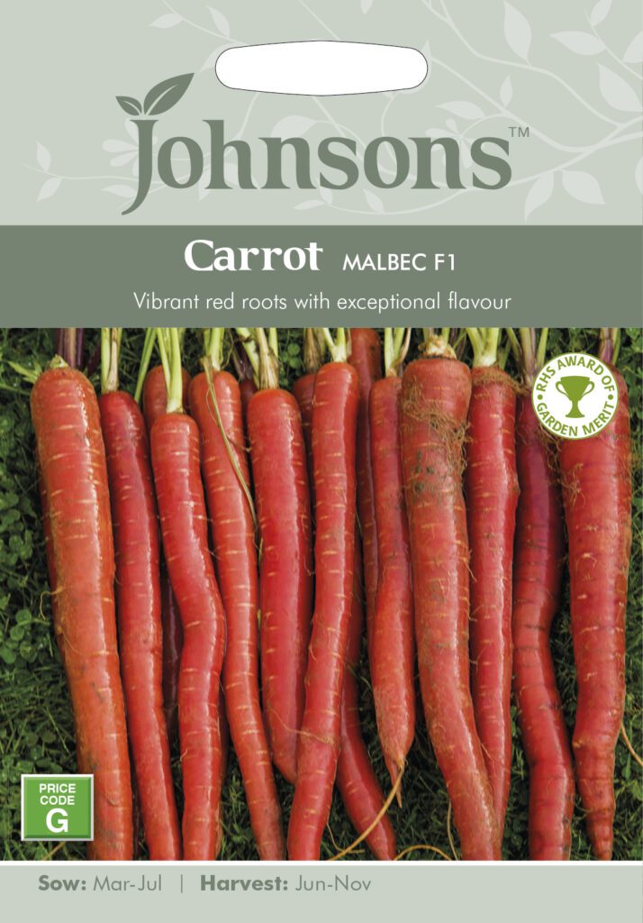 Johnsons Carrot Malbec Seeds 5010931283620