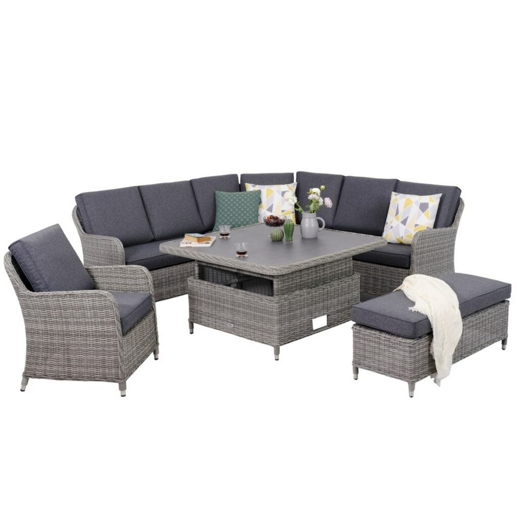 Tenby Luxury Corner Garden Dining Set 5056771098246